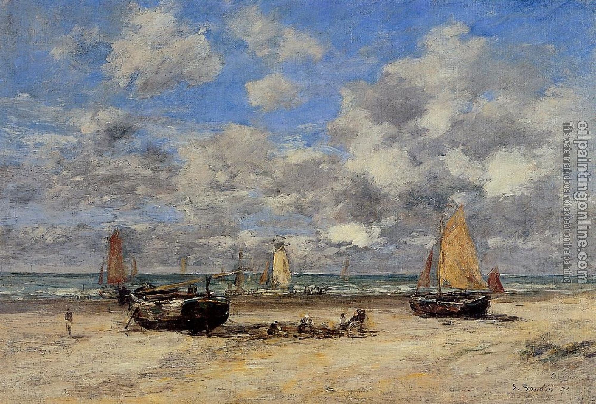 Boudin, Eugene - Low Tide at Scheveningen